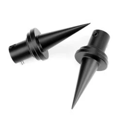 Quick Change Aluminium Bipod Spike Feet For Atlas - Black