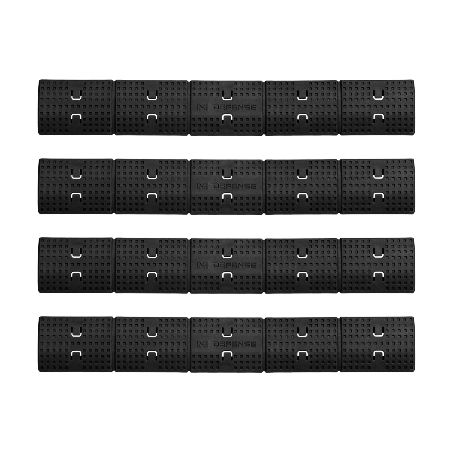 IMI Defense Polymer 1913 Picatinny Rail Cover - Set Of 4 - Black 3 IMI Defense Polymer 1913 Picatinny Rail Cover - Set Of 4 - Black