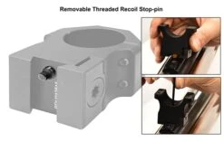 UTG PRO 1"/2PCs Medium Profile P.O.I Dovetail Rings -Arrow Point Shop RDU012515 FEA 3