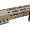 Tan M-Lok Clamping Free Float Handguard 7 Inch