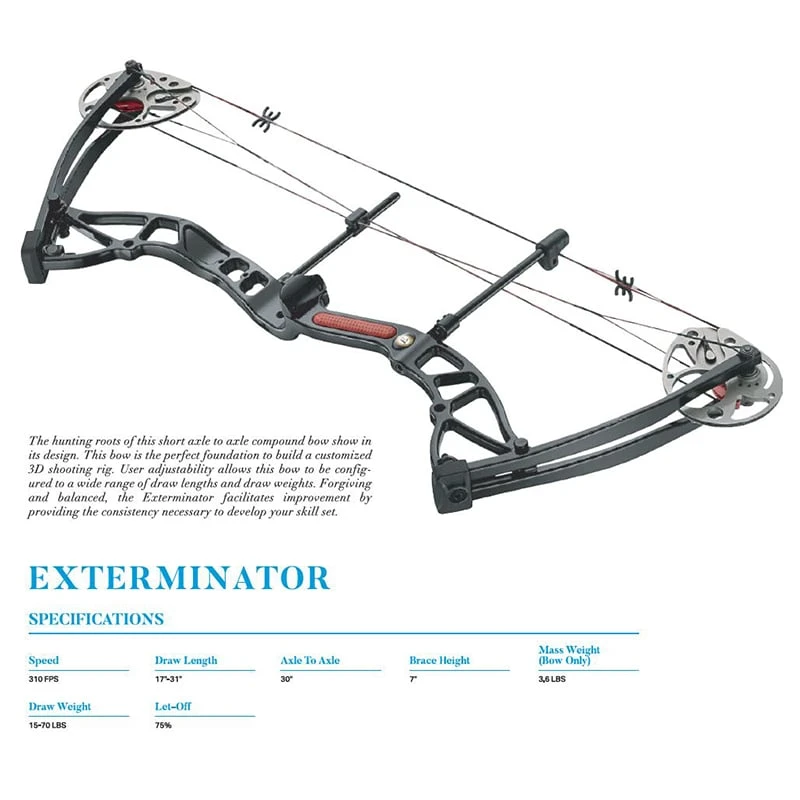 EK Archery Exterminator Compound Bow - Black 3 EK Archery Exterminator Compound Bow - Black
