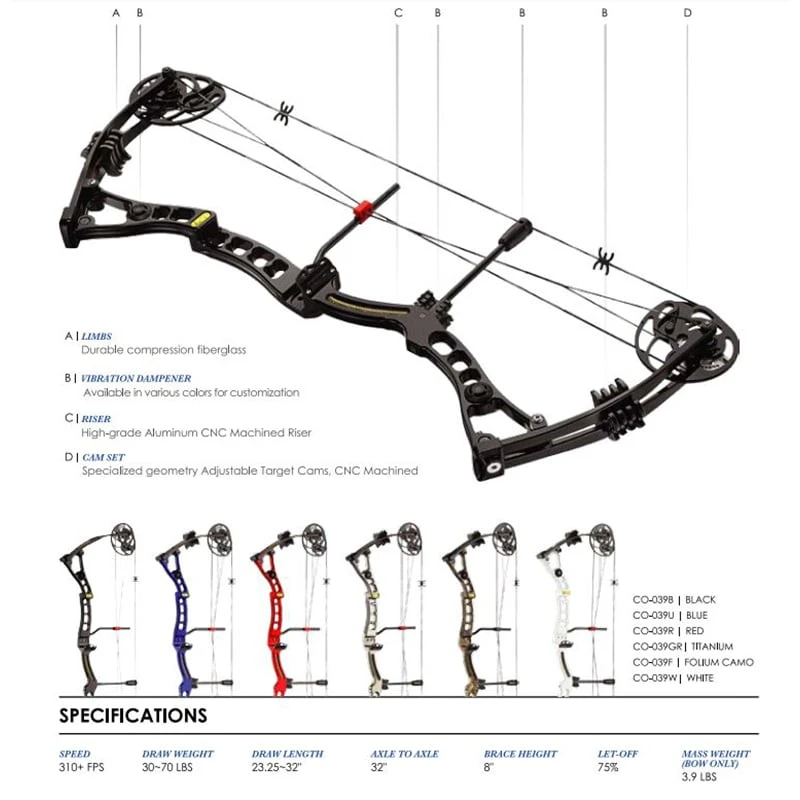 EK Archery Axis 60 Lbs Compound Bow - Red 3 EK Archery Axis 60 Lbs Compound Bow - Red