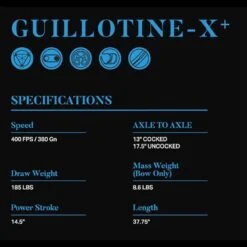 EK Archery Guillotine-X + Compound Crossbow - 185lbs - Black -Arrow Point Shop cr 062bp01