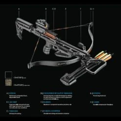 EK Archery Jag II Pro Recurve Crossbow - 175 Lbs - Black -Arrow Point Shop cr 071bp2