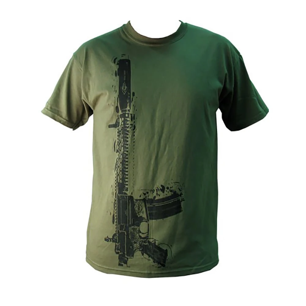 Yankee Hill Machine Green Vertical Rifle T-Shirt - Large 3 Yankee Hill Machine Green Vertical Rifle T-Shirt - Large