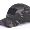 Urban Black Camouflage Rip-Stop Baseball Cap -Arrow Point Shop h128