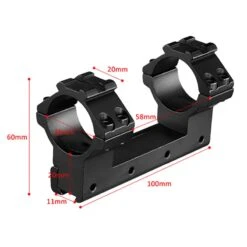 Rifleworks 1PC High Profile Airgun Mount W/Stop Pin, 30mm Dia, Top Rail -Arrow Point Shop m1444
