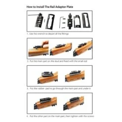 Rifleworks Picatinny Rail 3 Slot Bipod Adaptor W Swivel Stud -Arrow Point Shop m2747